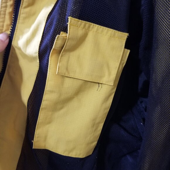 Wetskins Waterproof Shell Jacket M — Yellow/Grey, Hooded, Vented - Picture 5 of 8